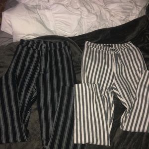 Brandy melville striped pant set one size only